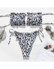 Peachtan Sexy różowe stroje kąpielowe damskie kostium kąpielowy bikini Bandeau 2020 mujer mikro kostium kąpielowy damski Push up