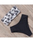 RUUHEE bandażowy strój kąpielowy Bikini kobiety strój kąpielowy Bikini wysokie w talii 2019 strój kąpielowy Push Up Maillot De B