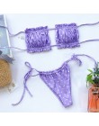 Peachtan Sexy różowe stroje kąpielowe damskie kostium kąpielowy bikini Bandeau 2020 mujer mikro kostium kąpielowy damski Push up
