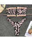 Peachtan Sexy różowe stroje kąpielowe damskie kostium kąpielowy bikini Bandeau 2020 mujer mikro kostium kąpielowy damski Push up
