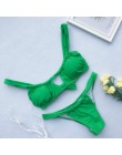 Peachtan Sexy różowe stroje kąpielowe damskie kostium kąpielowy bikini Bandeau 2020 mujer mikro kostium kąpielowy damski Push up