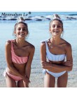 Seksowny pasek zestaw bikini kobiety jedno ramię stroje kąpielowe niski bandaż w talii strój kąpielowy strój kąpielowy lato zakr