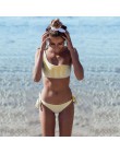 Seksowny pasek zestaw bikini kobiety jedno ramię stroje kąpielowe niski bandaż w talii strój kąpielowy strój kąpielowy lato zakr