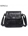 REPRCLA marka projektant kobiet Messenger torby Crossbody miękka torba na ramię ze skóry pu wysokiej jakości moda kobiet torby t