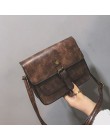 JIAMEN New Vintage Women Flap Fashion Casual skórzane torby na ramię Lady torba Crossbody kurierska elegancka kopertowa torebka 