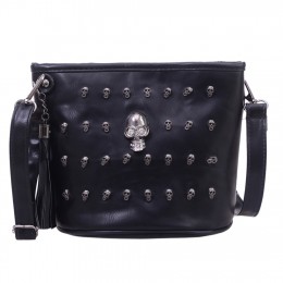 Projekt czaszki kobiety Messenger torby torebki torby na ramię tornister sprzęgła dziewczyna czarna czaszka Crossbody torba Bols
