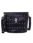 Projekt czaszki kobiety Messenger torby torebki torby na ramię tornister sprzęgła dziewczyna czarna czaszka Crossbody torba Bols