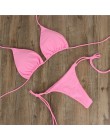 Sexy kobiety Bikini brazylijski strój kąpielowy Push-up biustonosz Bikini zestaw dwuczęściowy strój kąpielowy stroje kąpielowe s