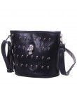 Projekt czaszki kobiety Messenger torby torebki torby na ramię tornister sprzęgła dziewczyna czarna czaszka Crossbody torba Bols