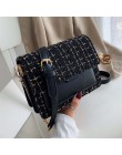 Bawełniane i lniane torebki Crossbody dla kobiet 2020 zimowe torby na ramię kobiece mini-łańcuch torebki i portmonetki