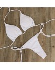 Sexy kobiety Bikini brazylijski strój kąpielowy Push-up biustonosz Bikini zestaw dwuczęściowy strój kąpielowy stroje kąpielowe s