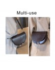 Kobiety wzorek z aligatorem nad Crossbody torba krokodyl półkole torba siodło miękkie skórzane torby na ramię damskie torebki