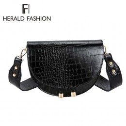 Luksusowa moda damska Crossbody torba krokodyl półkole torba siodło miękkie skórzane torby na ramię damskie torebki projektant