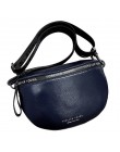 Oryginalne skórzane torby Crossbody kobiety znane marki kobieca torba na ramię moda szeroki pasek na ramię miękka mała torebka d