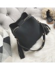 Moda vip peeling kobiety torebka wiadro Vintage torba gońca z frędzelkami wysokiej jakości torba na ramię w stylu Retro prosta t