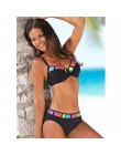 TYAKKVE Sexy 2019 Bikini Set stroje kąpielowe kobiety drukuj strój kąpielowy Push Up kropki Bikini Plus rozmiar BathingSuit kost