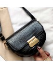 Luksusowa moda damska Crossbody torba krokodyl półkole torba siodło miękkie skórzane torby na ramię damskie torebki projektant