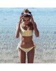 Seksowny pasek zestaw bikini kobiety jedno ramię stroje kąpielowe niski bandaż w talii strój kąpielowy strój kąpielowy lato zakr