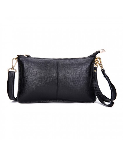 100% prawdziwej skóry kobiet torba znanej marki kobieca torba na ramię kopertówka Crossbody torba torebka dla kobiet 2019