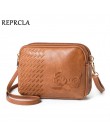 REPRCLA nowe trzy przegródki torebki Crossbody dla kobiet moda mała na ramię torba hafty damskie torebki torebka od projektanta