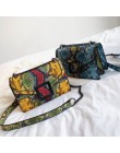 WENYUJH torebka damska nadruk węża torba na ramię Vintage Crossbody damska torba na ramię luksusowa skórzana torba Sac A Main
