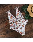 2020 Sexy brazylijskie Bikini kobiety strój kąpielowy wyściełane stroje kąpielowe Halter Bikini Set odzież plażowa Push Up strój