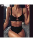 INGAGA wysokiej talii Bikini 2020 Push Up strój kąpielowy Leopard stroje kąpielowe kobiety brazylijski Bikini Set Biquini Sexy s