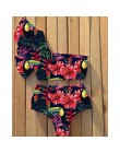 2020 seksowne Bikini stroje kąpielowe kobiety strój kąpielowy Push Up Biquini brazylijski Bikini Set związywane lato Bikini druk