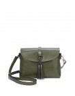 New Arrival prawdziwej skóry kobieca torba na ramię Tassel kobiety Crossbody torba 2019 moda torba małe torby klapowe dla pani