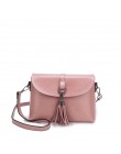 New Arrival prawdziwej skóry kobieca torba na ramię Tassel kobiety Crossbody torba 2019 moda torba małe torby klapowe dla pani