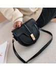 Moda Crossbody torba dla kobiet torba siodło PU skórzane torby listonoszki półokrągłe torebki francuska torba niszowa