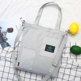 Moda Messenger torby dla kobiet 2020 Brand New kobiety Patch Letters płócienne torebki studentki szkoła Casual torby na ramię