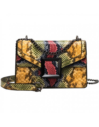 WENYUJH torebka damska nadruk węża torba na ramię Vintage Crossbody damska torba na ramię luksusowa skórzana torba Sac A Main