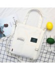 Moda Messenger torby dla kobiet 2020 Brand New kobiety Patch Letters płócienne torebki studentki szkoła Casual torby na ramię