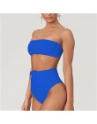 2020 nowe damskie seksowne Bikini Mujer wzburzyć Biquinis brazylijskie stroje kąpielowe lato kwiatowy drukowane strój kąpielowy 