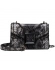 WENYUJH torebka damska nadruk węża torba na ramię Vintage Crossbody damska torba na ramię luksusowa skórzana torba Sac A Main