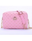 Yogodlns torebki damskie moda kobiety Messenger torby nit łańcuszkowa torba na ramię wysokiej jakości PU Leather Crossbody Quile