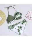 Dwuczęściowy strój kąpielowy dla kobiet bikini na wakacje we wzory klasyczny wygodny modny seksowny