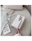 Moda prosta torba typu crossbody z łańcuchem dla kobiet żółta zielona torba na ramię ze skóry pu torebka damska damskie torebki 