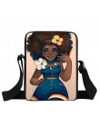 Afro Lady dziewczyna torba na ramię afryki piękna księżniczka mała torba na ramię brązowy kobiet torebki mini skrzynki nastolate