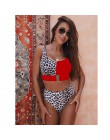 2020 nowy Sexy wysokiej talii strój kąpielowy bikini kobiety stroje kąpielowe Bandeau zestaw bikini push-up klamra strój kąpielo