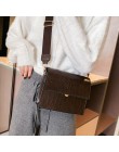 Vintage mała torebka crossbody kobiety Alligotar wzór klasyczne torby na ramię panie szeroki pasek torba crossbody kobiet Messen
