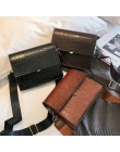 Vintage mała torebka crossbody kobiety Alligotar wzór klasyczne torby na ramię panie szeroki pasek torba crossbody kobiet Messen