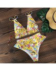 2020 Sexy brazylijskie Bikini kobiety strój kąpielowy wyściełane stroje kąpielowe Halter Bikini Set odzież plażowa Push Up strój