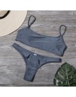 Lefeel stałe Bikini Set kobiety Sexy brazylijski strój kąpielowy Bikini lato zakrętka tubki stroje kąpielowe niskiej talii strój