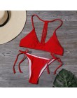 Kobiety stałe Bikini Set Sexy Micro bandażowy strój kąpielowy niskiej talii strój kąpielowy wysokie cięcie strój kąpielowy nowy 