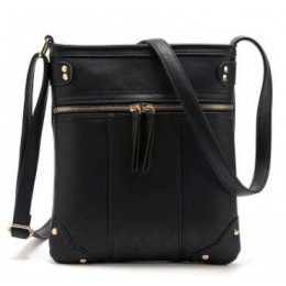 Nowe torby na sprzedaż dla kobiet vintage torba podwójny zamek błyskawiczny PU skórzana torebka torba crossbody casual torby na 