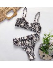 INGAGA wysokiej talii Bikini 2020 Push Up strój kąpielowy Leopard stroje kąpielowe kobiety brazylijski Bikini Set Biquini Sexy s