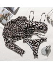 Nadruk węża bikini Push up strój kąpielowy kobiet strój kąpielowy String stringi brazylijskie bikini 2020 strój kąpielowy z wyso