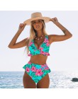 2020 Sexy brazylijskie Bikini kobiety strój kąpielowy wyściełane stroje kąpielowe Halter Bikini Set odzież plażowa Push Up strój
